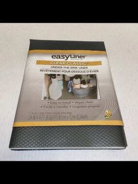 Duck Easy Liner Under The Sink Plastic Smokey Gray Classic Extra Large Sheet